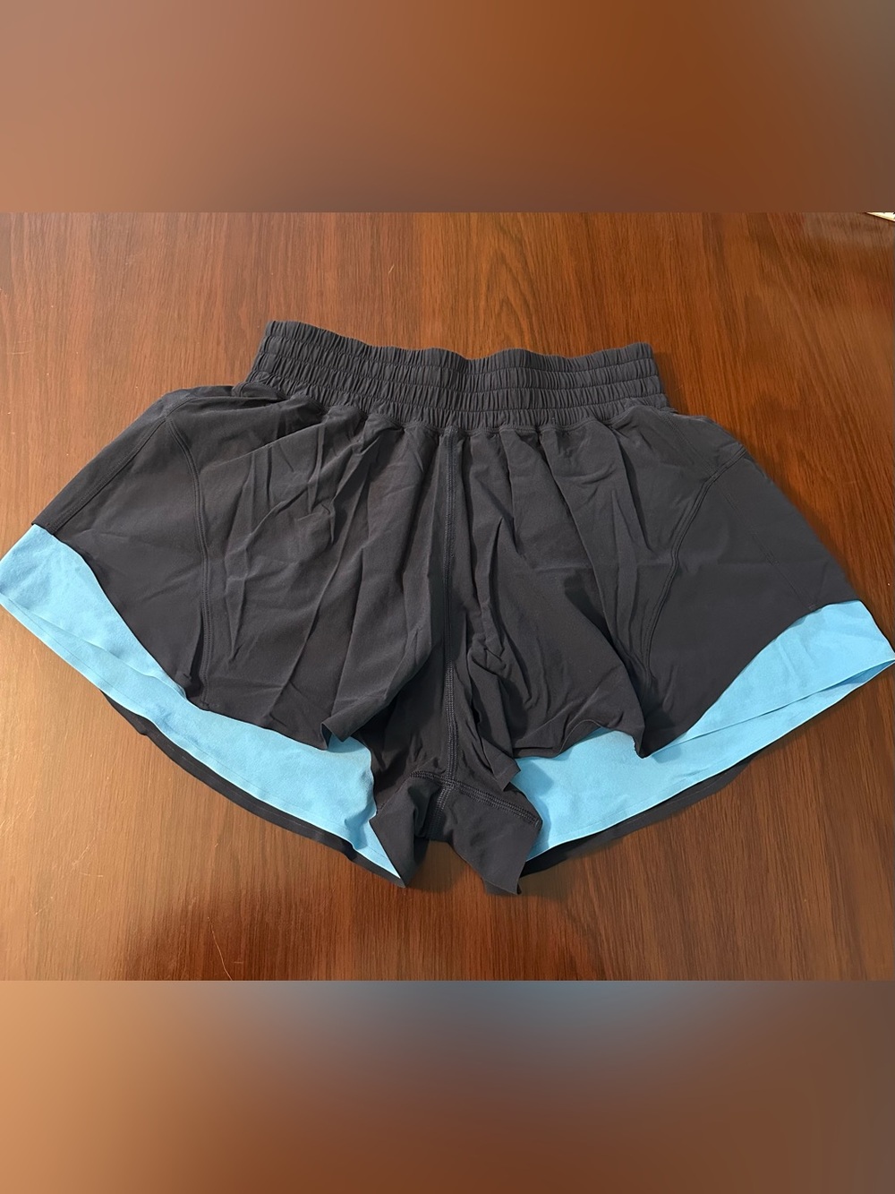 Lululemon Shake it Out Shorts 2.5 inch Navy and Light Blue Running Shorts